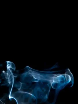 Smoke texture on black background Foto stock