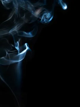 Smoke texture on black background Foto stock