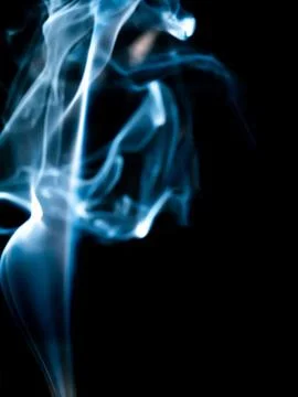 Smoke texture on black background Foto stock