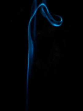 Smoke texture on black background Stock Photos