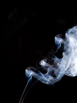 Smoke texture on black background Foto stock