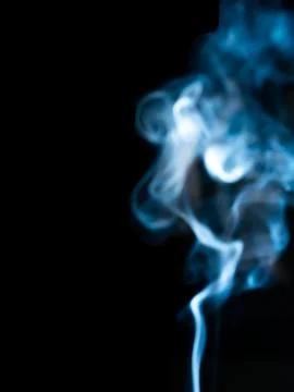 Smoke texture on black background Fotos de archivo