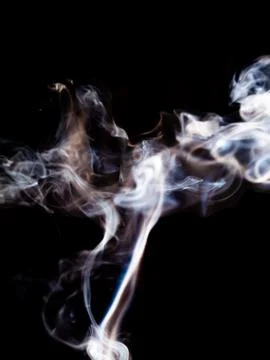 Smoke texture on black background 스톡 사진