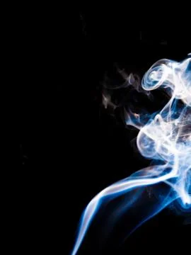Smoke texture on black background Foto stock