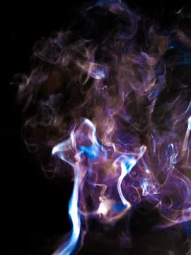 Smoke texture on black background 写真素材