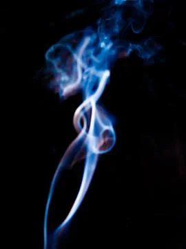 Smoke texture on black background Fotos de archivo