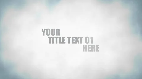 Smoke Title Logo 스톡 After Effects