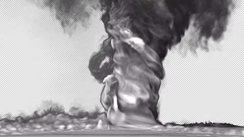 Smoke tornado swirl loop effect Video stock 261800469