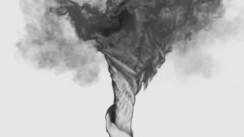 Smoke tornado swirl loop effect Video stock 261800716