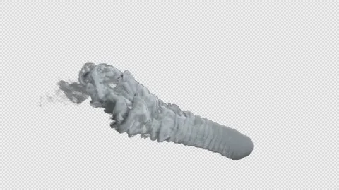 Smoke Trail On Alpha 스톡 동영상 157374200