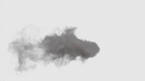Smoke trail floating on alpha background Stock Footage 237616151