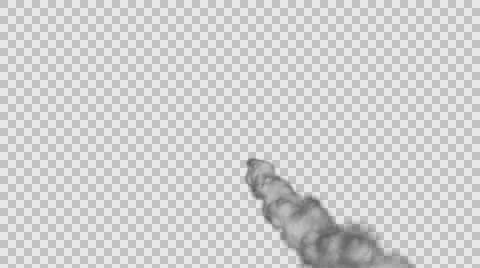 Smoke trail from lower right Stock-Footage 58759334