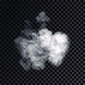 Smoke transparent background Illustrazione stock