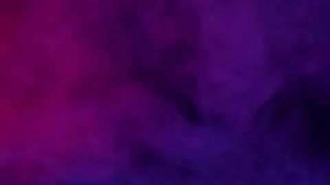 Smoke from Ultrasonic Aroma Diffuser and colorful light on black background. Stock Footage 225057804