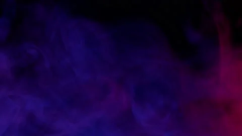 Smoke from Ultrasonic Aroma Diffuser and colorful light on black background. Stock Footage 225057847