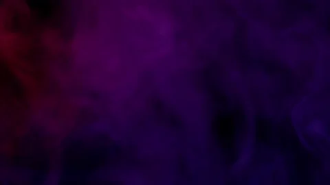 Smoke from Ultrasonic Aroma Diffuser and colorful light on black background. Stock Footage 225057855