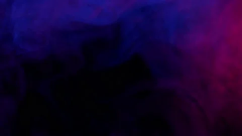 Smoke from Ultrasonic Aroma Diffuser and colorful light on black background. Stock Footage 225057856
