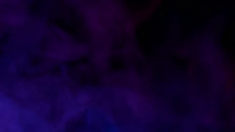 Smoke from Ultrasonic Aroma Diffuser and colorful light on black background. Stock Footage 225057964