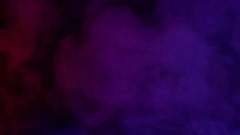 Smoke from Ultrasonic Aroma Diffuser and colorful light on black background. Stock Footage 225057965