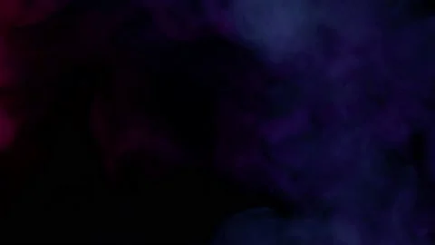 Smoke from Ultrasonic Aroma Diffuser and colorful light on black background. Stock Footage 238748951