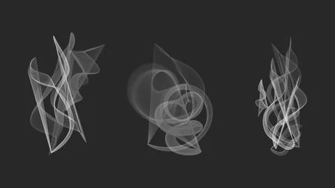 Smoke Vapor cloud overlay effect Realistic vector. Ilustración de archivo