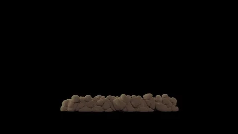 Smoke VFX overlay element. Sandstorm in the desert on a black background Stock Footage 118603757