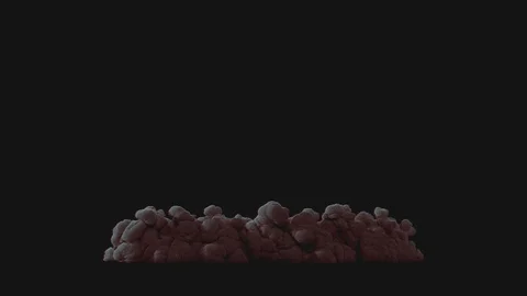 Smoke VFX overlay element. Sandstorm in the desert on a black background Stock Footage 118852084