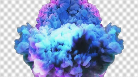 Smoke Visuals On Alpha Stock Footage 214987874