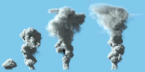 Of smoke as from volcano  - pollution concept Stock-Illustration