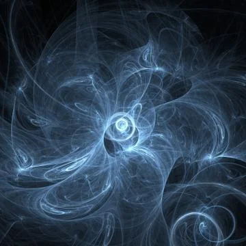 Smoke vortex, fractal generated abstract background イラスト素材