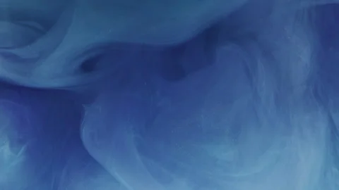 Smoke vortex paint water blue shiny vapor wave Stock Footage 327212372