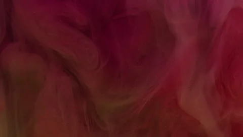 Smoke water blend paint drop splash cloud glitter Stock Footage 341300572