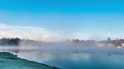 Smoke on the Water Stock Footage 48415247