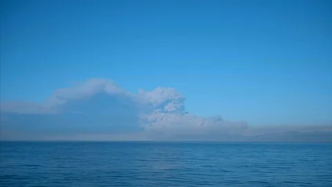 Smoke on the Water Stock Footage 98119623