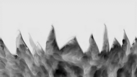Smoke wave in alfa channel Stock Footage 331857042
