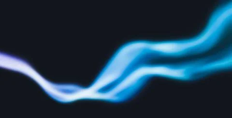 Smoke wave on dark background, blue white black abstract wave pattern, gra... Stock Photos
