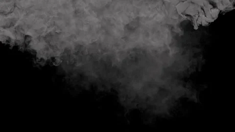 Smoke Waves On Black Stock Footage 231455483