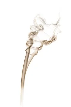 Smoke on a white background Stock Photos