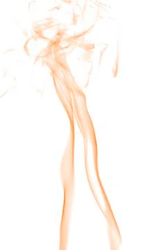 Smoke on white background Stockfoto's