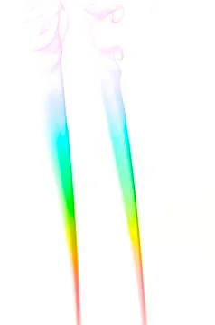 Smoke on white background Foto stock