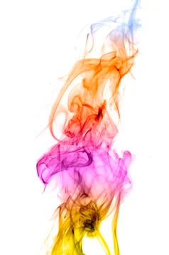 Smoke on white background Фото