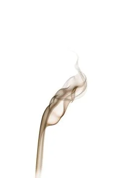 Smoke on a white background 库存照片