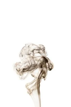 Smoke on a white background 库存照片