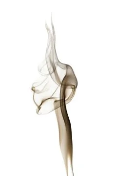 Smoke on a white background 库存照片