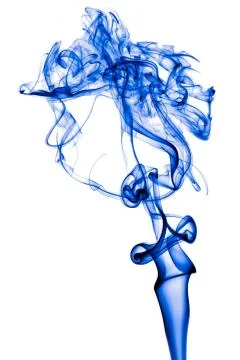 Smoke on white background Stock Photos