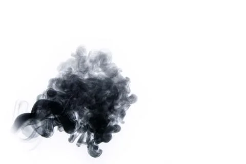 Smoke in white background Stock Photos