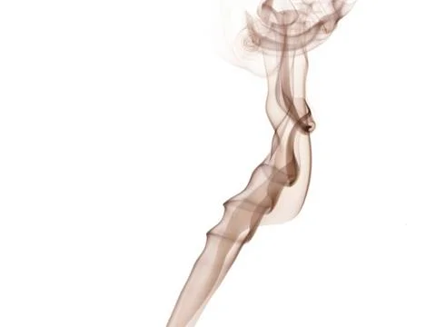 Smoke on white background 스톡 사진