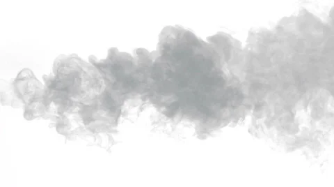 Smoke on white background, Slow Motion Stock Footage 25455660