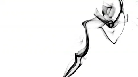 Smoke on white Stock Footage 643854