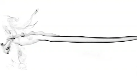 Smoke on white Stock Footage 644155